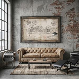 Ascari Ferrari F-500 Technical Drawing Archive 1953
