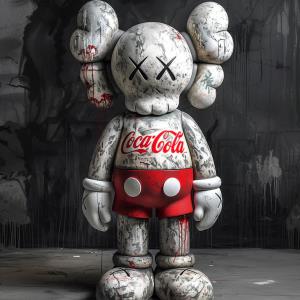 Kaws Graphiti Red