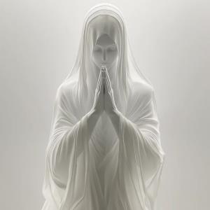 Silk Madonna Praying